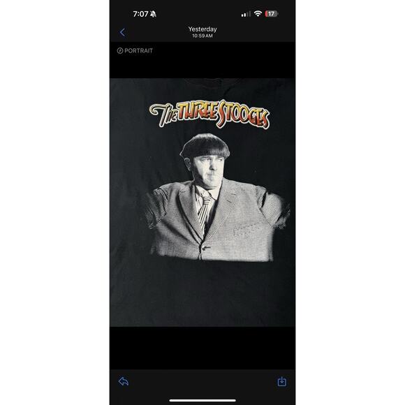 Fruit of the Loom Other - Vintage 90’s The Three Stooges Moe All Over Print Tee Shirt Sz XXL